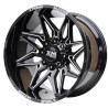 1543 GBM Fælge 22 8x165,1 sort DODGE GMC HUMMER H1 H2