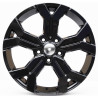 1110 B sort Fælge 17 5x114,3 DACIA DUSTER RENAULT KADJAR
