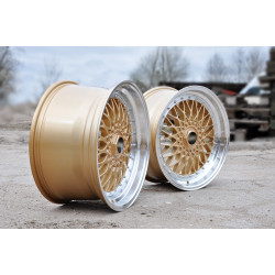 479 guld Fælge MED POLERET KANT 18 8J 5x120 til BMW 3 E36 E46 E90 E91