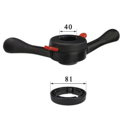 Møtrik, hurtigspændebeslag til afbalanceringsmaskine (40 x 3 mm) + bøsning (81 mm) – Stix