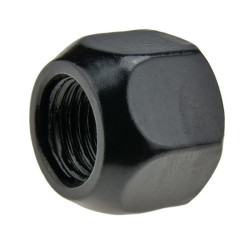 Sorte hjulkapsler til stålfælge – M12x1,25 – (åben uden flange) – Carbonado