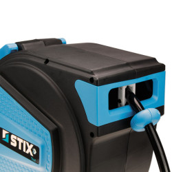PVC-trykluftslange på ZPS-10-opvikler, 10 m (tromle + opvikler) – Stix