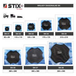 PREMIUM STR SN05 diagonalindsats 215 x 215 mm / 1 stk. - Stix