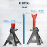 Værkstedsstøtter 3T / 2 stk. - JS-3T Stix