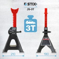 Værkstedsstøtter 3T / 2 stk. - JS-3T Stix