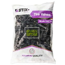 Ventiler til slangeløse dæk PREMIUM TR413 Messing / EPDM – 100 stk. – Stix