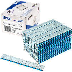 Limbare vægte til Edgy Slim-alufælge – 60 g (12 x 5 g / galvaniseret / bred tape) – 100 stk. – Stix
