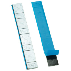 Limbare vægte til Edgy Slim-alufælge – 60 g (5 g + 10 g / galvaniseret / bred tape) – 50 stk. – Stix