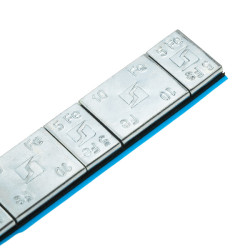 Limbare vægte til Edgy Slim-alufælge – 60 g (5 g + 10 g / galvaniseret / bred tape) – 100 stk. – Stix