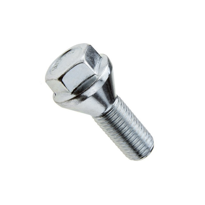 Fælg-/hjulskrue M12x1,25 konisk / K17 – 24 mm – kort hoved