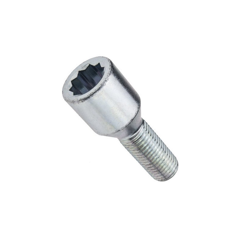 M12x1,75-skrue / 28 mm / til smalle huller / Torx - (galvaniseret) - Carbonado