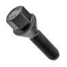 Sort fælgskrue M12x1,5 35 mm – 17 mm skruenøgle. Konisk