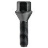 Sort fælgskrue M12x1,5 35 mm – 17 mm skruenøgle. Konisk