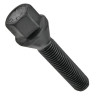Sort fælgskrue M12x1,5 45 mm – 17 mm skruenøgle. Konisk