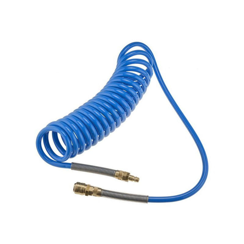 Spiralslange til trykluft 12/8 mm (5 m) - RQS