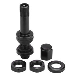 Fælgventil, sort, X2 Series Black Edition (skruetype, aluminium TR48E) – 4 stk. – Carbonado