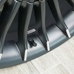 Fælgventil, sort, X2 Series Black Edition (skruetype, aluminium TR48E) – 4 stk. – Carbonado