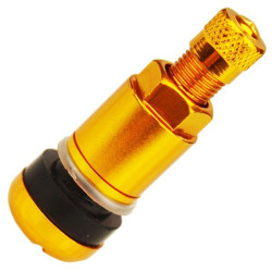 Fælgventil, guldfarvet, X1 Series Gold Edition (skruetype, aluminium MS525) – 4 stk. – Carbonado