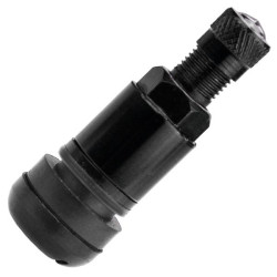 Fælgventil, sort, X1 Series Black Edition (skruetype, aluminium MS525) – 4 stk. – Carbonado