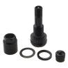 Fælgventil, sort, X1 Series Black Edition (skruetype, aluminium MS525) – 4 stk. – Carbonado