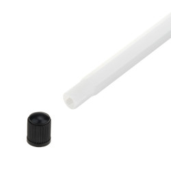 Forlænger til ventiler – til oppumpning af dæk (plast, hvid, 180 mm) – Stix