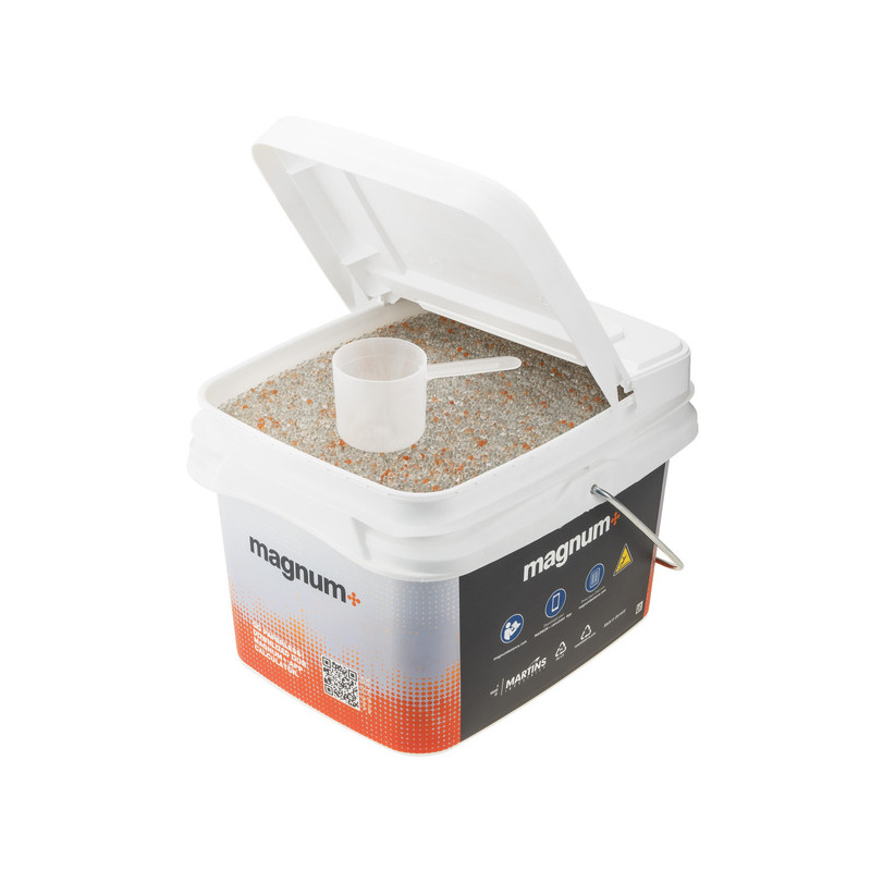 Granulat/pulver til hjulafbalancering – MAGNUM+ kugler (8 kg, spand)