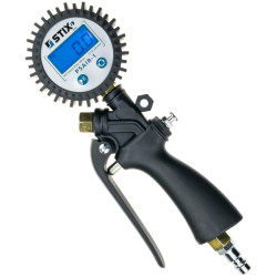 Dækpumpe med elektronisk manometer PSAIR-1 0–18 bar Stix