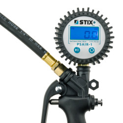 Dækpumpe med elektronisk manometer PSAIR-1 0–18 bar Stix