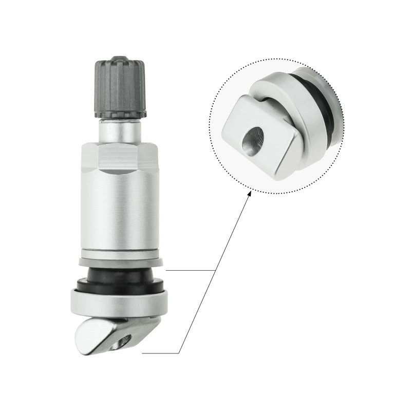 TPMS-03 STIX-ventil til VDO-sensor, sølvfarvet