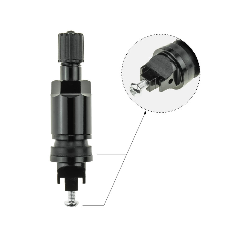 TPMS-19 STIX-ventil til Pacific-sensor, sort
