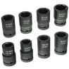 1" lange slagskruemundstykker, sæt med 8 stk. i kuffert (24, 27, 30, 32, 33, 34, 36, 38) STT CR-MO SERIES 5 - Stix Tool