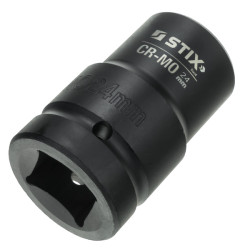 1" lange slagskruemundstykker, sæt med 8 stk. i kuffert (24, 27, 30, 32, 33, 34, 36, 38) STT CR-MO SERIES 5 - Stix Tool