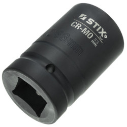 1" lange slagskruemundstykker, sæt med 8 stk. i kuffert (24, 27, 30, 32, 33, 34, 36, 38) STT CR-MO SERIES 5 - Stix Tool