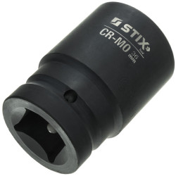 1" lange slagskruemundstykker, sæt med 8 stk. i kuffert (24, 27, 30, 32, 33, 34, 36, 38) STT CR-MO SERIES 5 - Stix Tool