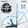 Hydraulisk løftebuk med lavt profil, højde 85–430 mm, SLN-02 3T – Stix