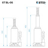 Hydraulisk søjlehejs (flaskehejs) 6T BL-06 - Stix