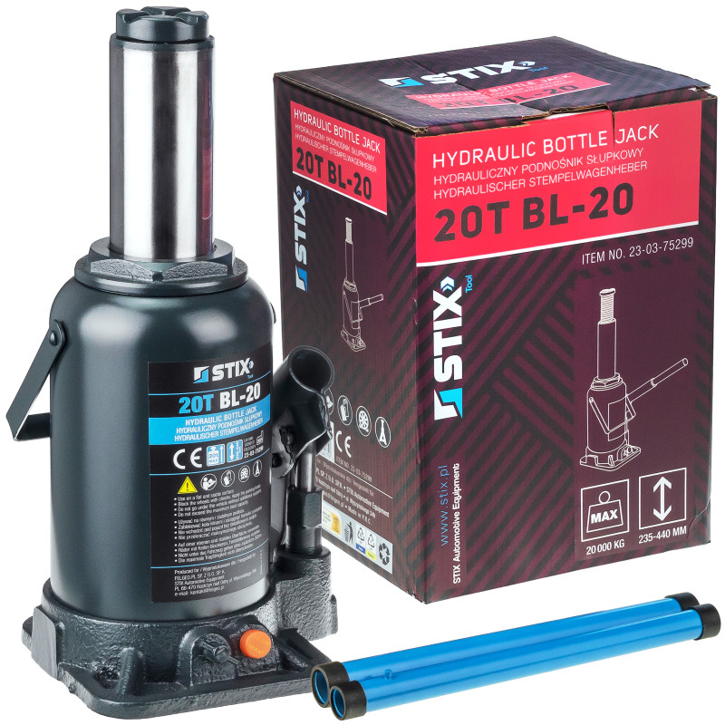 Hydraulisk søjlehejs (flaskehejs) 20T BL-20 - Stix