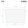P26 Gummikegle 100x85x65 – Stix