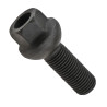 Sort skrue til alu- og stålfælge, M14x1,5, kuglehoved, R14 – 34 mm, Carbonado K19