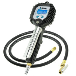 Dækpumpe med elektronisk manometer PSAIR-2, 1,5 m – 0–18 bar, Stix