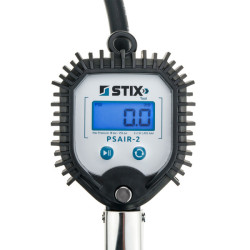 Dækpumpe med elektronisk manometer PSAIR-2, 1,5 m – 0–18 bar, Stix
