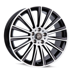 Fælge KESKIN WHEELS KT18 18 5x112 BLACK FRONT POLISH