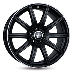 Fælge KESKIN WHEELS KT16 18 5x112 MATT BLACK LIP POLISH