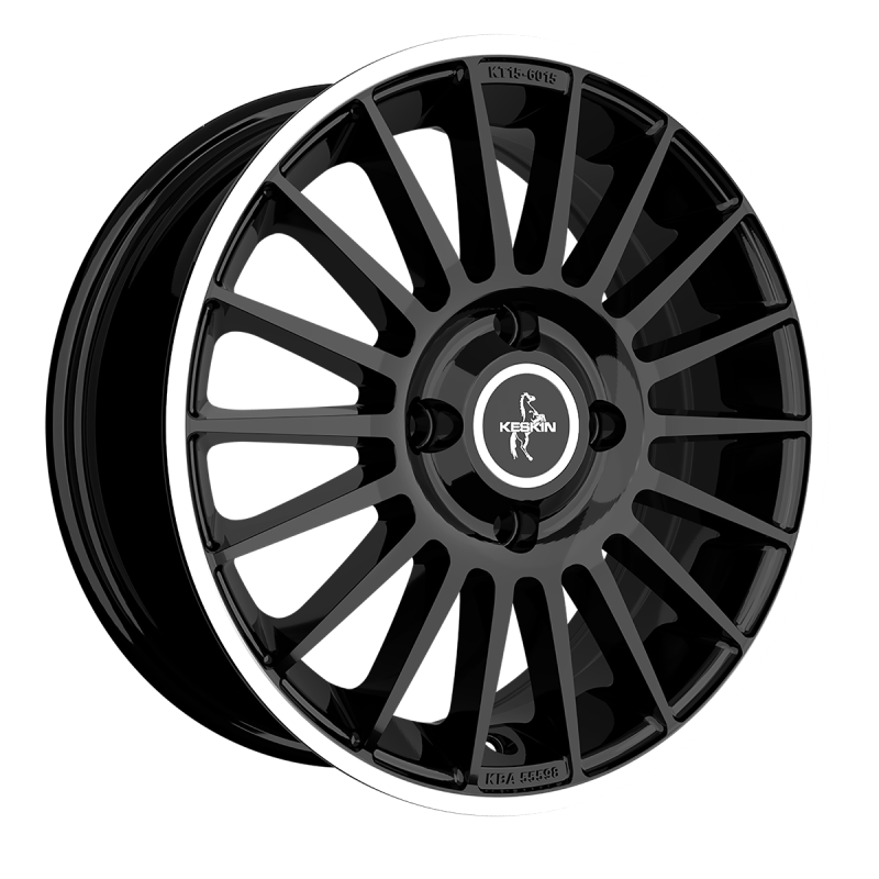 Fælge KESKIN WHEELS KT15 16 4x100 BLACK LIP POLISH