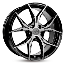 Fælge KESKIN WHEELS KT19 18 5x114.3 BLACK FRONT POLISH