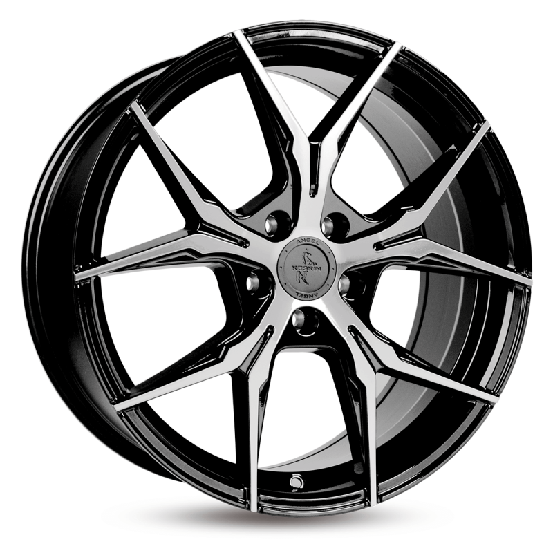 Fælge KESKIN WHEELS KT19 18 5x114.3 BLACK FRONT POLISH