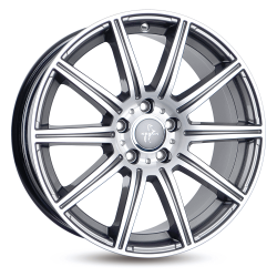 Fælge KESKIN WHEELS KT16 18 5x112 PALLADIUM FRONT POLISH