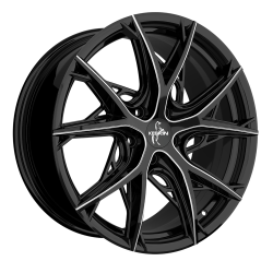Fælge KESKIN WHEELS KT24 19 5x108 BLACK SECRET DIAMOND