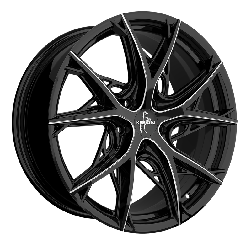 Fælge KESKIN WHEELS KT24 19 5x108 BLACK SECRET DIAMOND