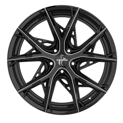 Fælge KESKIN WHEELS KT24 19 5x108 BLACK SECRET DIAMOND
